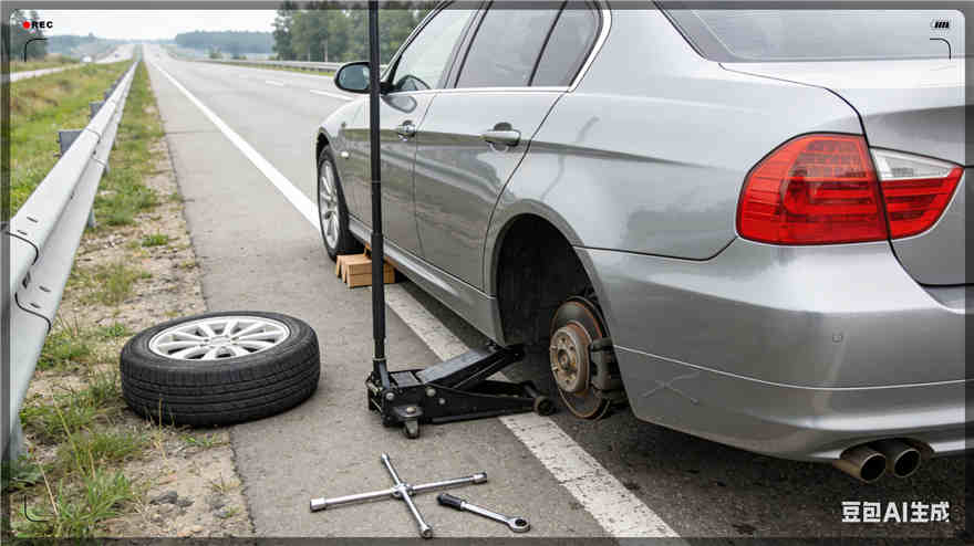 枝江爆胎道路救援-汽车换备胎